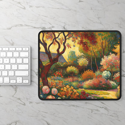 "Fauvist Garden Oasis" - The Alien Gaming Mouse Pad Fauvism Style