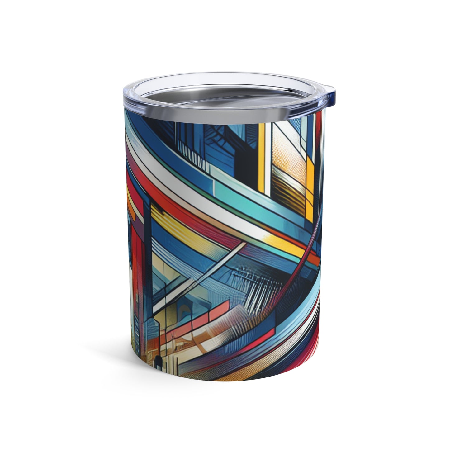 "Galactic Dream: Futuristic Neon City" - The Alien Tumbler 10oz Futurism