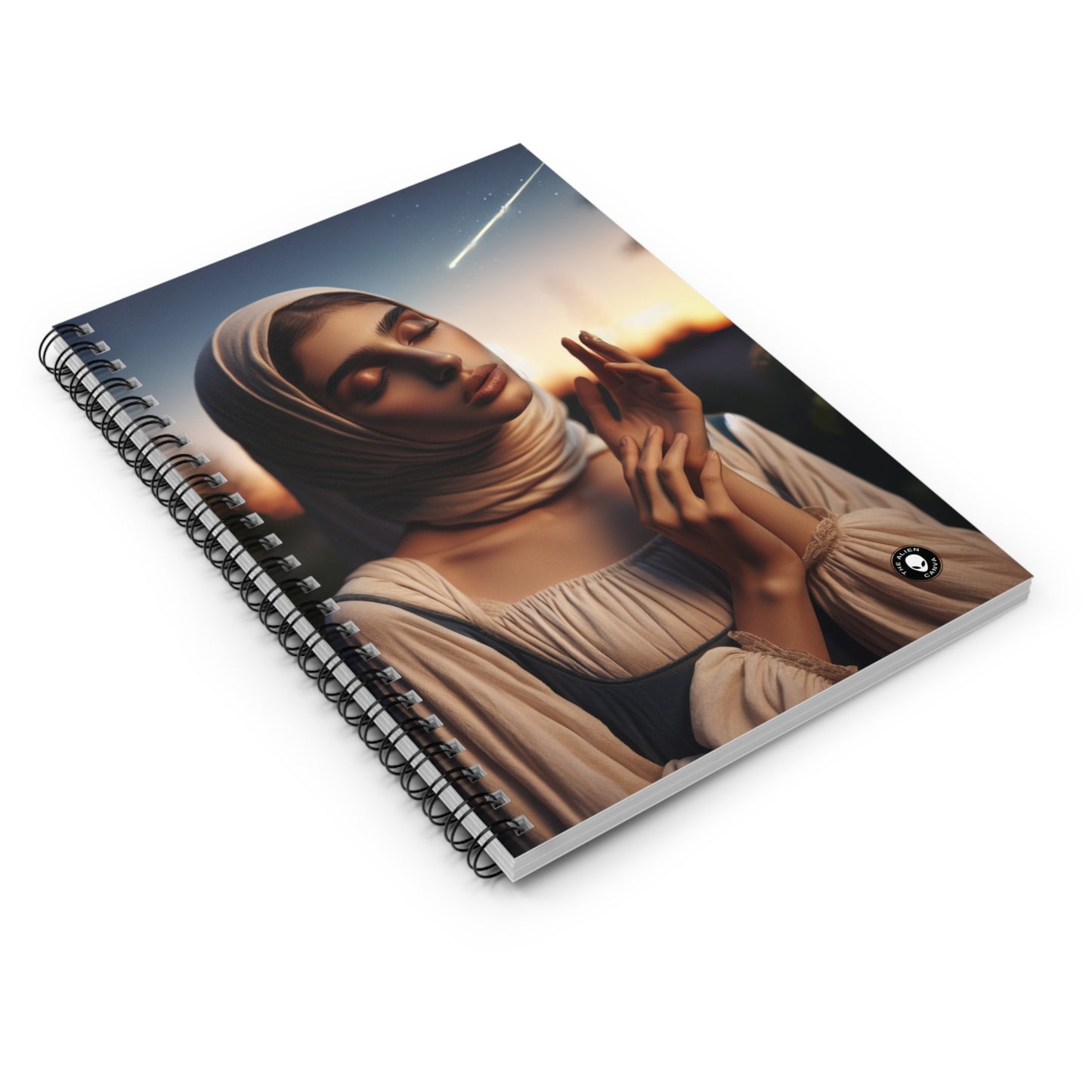 "Glow of the Golden Sunset" - The Alien Spiral Notebook (Ruled Line) Romanticism