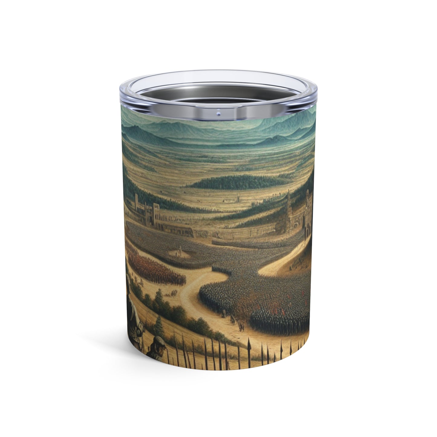 "Minerva sobre el campo de batalla del Renacimiento" - The Alien Tumbler 10oz Renaissance Art