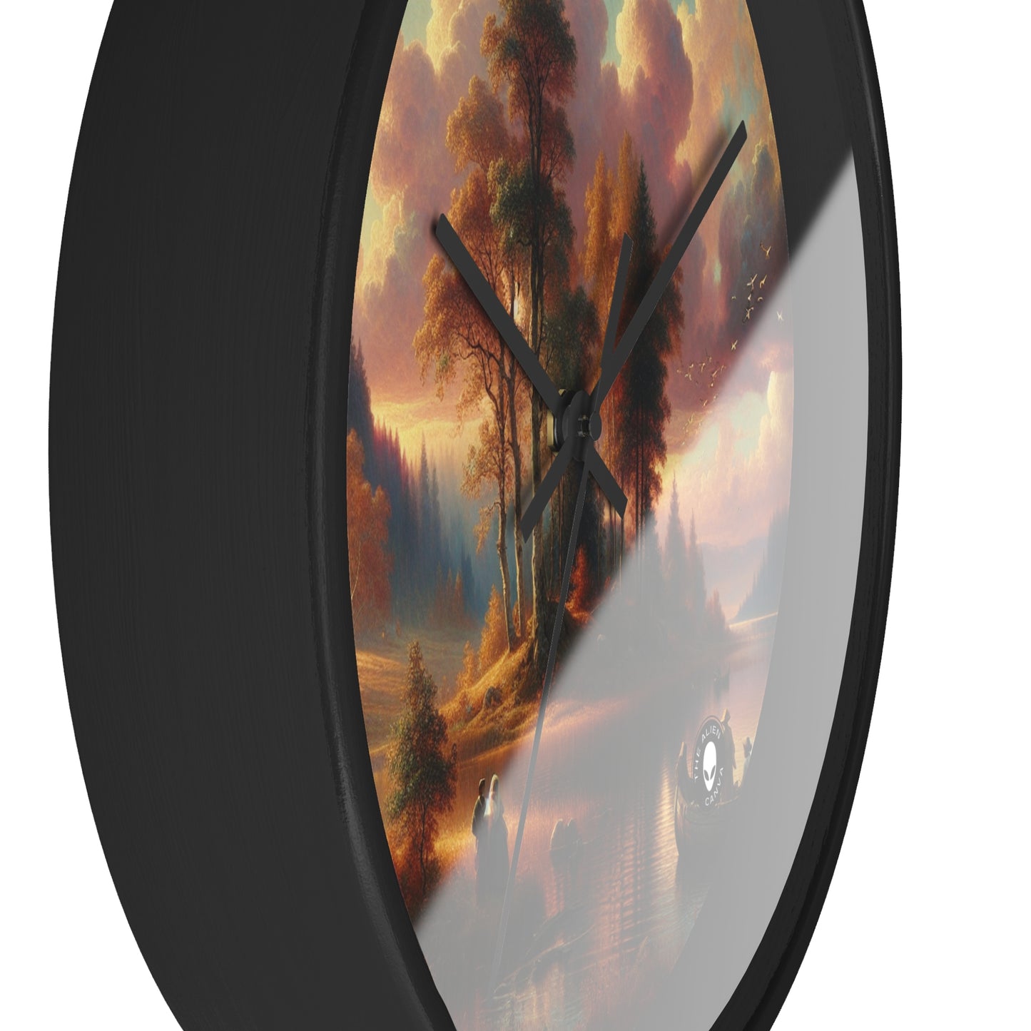 "Whispers of Love in the Enchanted Forest" - The Alien Wall Clock Romanticism