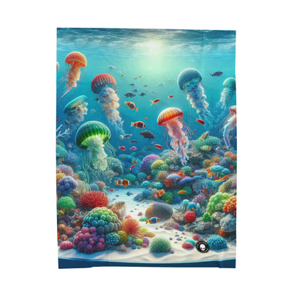 "Jellyfish Fantasy" - The Alien Velveteen Plush Blanket