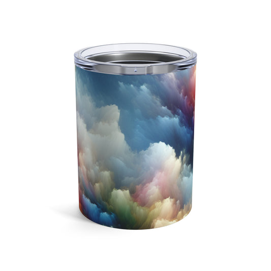 "Rainbow Cloudscape : Un rêve d'aquarelle surréaliste" - The Alien Tumbler 10oz