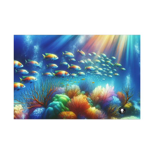 "Underwater Symphony: Coral Reef Serenity" - The Alien Canva