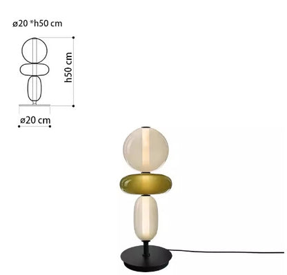 Lampe de bureau nordique mi-ancienne créative enrobée de sucre sur un bâton, lampe de bureau minimaliste de haute qualité pour chambre à coucher