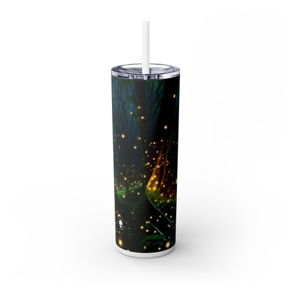 "Enchanted Night" - The Alien Maars® Skinny Tumbler with Straw 20oz