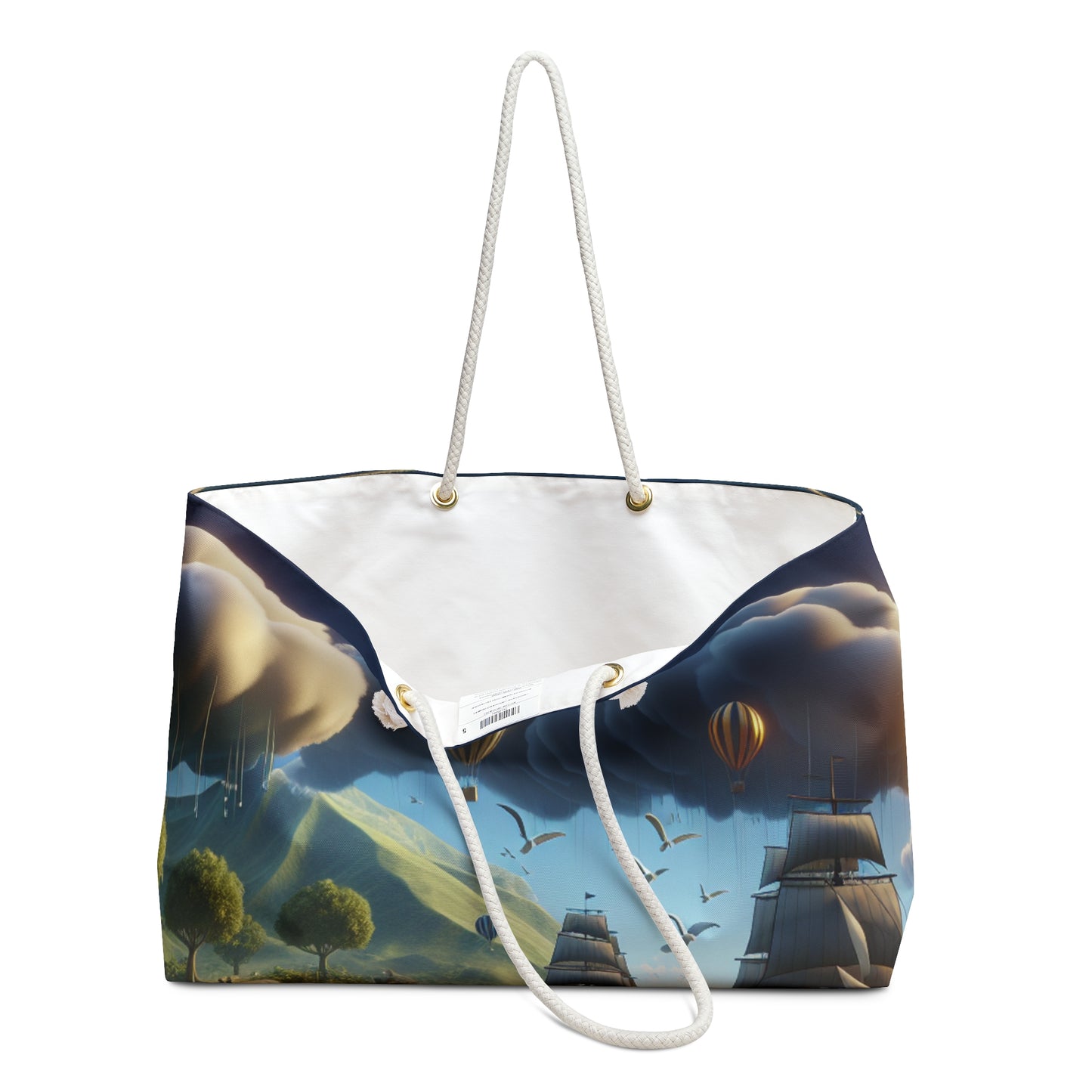 "Virtual Reality Odyssey: An Immersive 3D Art Experience" - The Alien Weekender Bag Virtual Reality Art Style