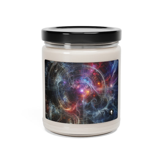"Nature's Neon Metropolis: A Surreal Fusion of Technology and Greenery" - The Alien Scented Soy Candle 9oz Digital Art