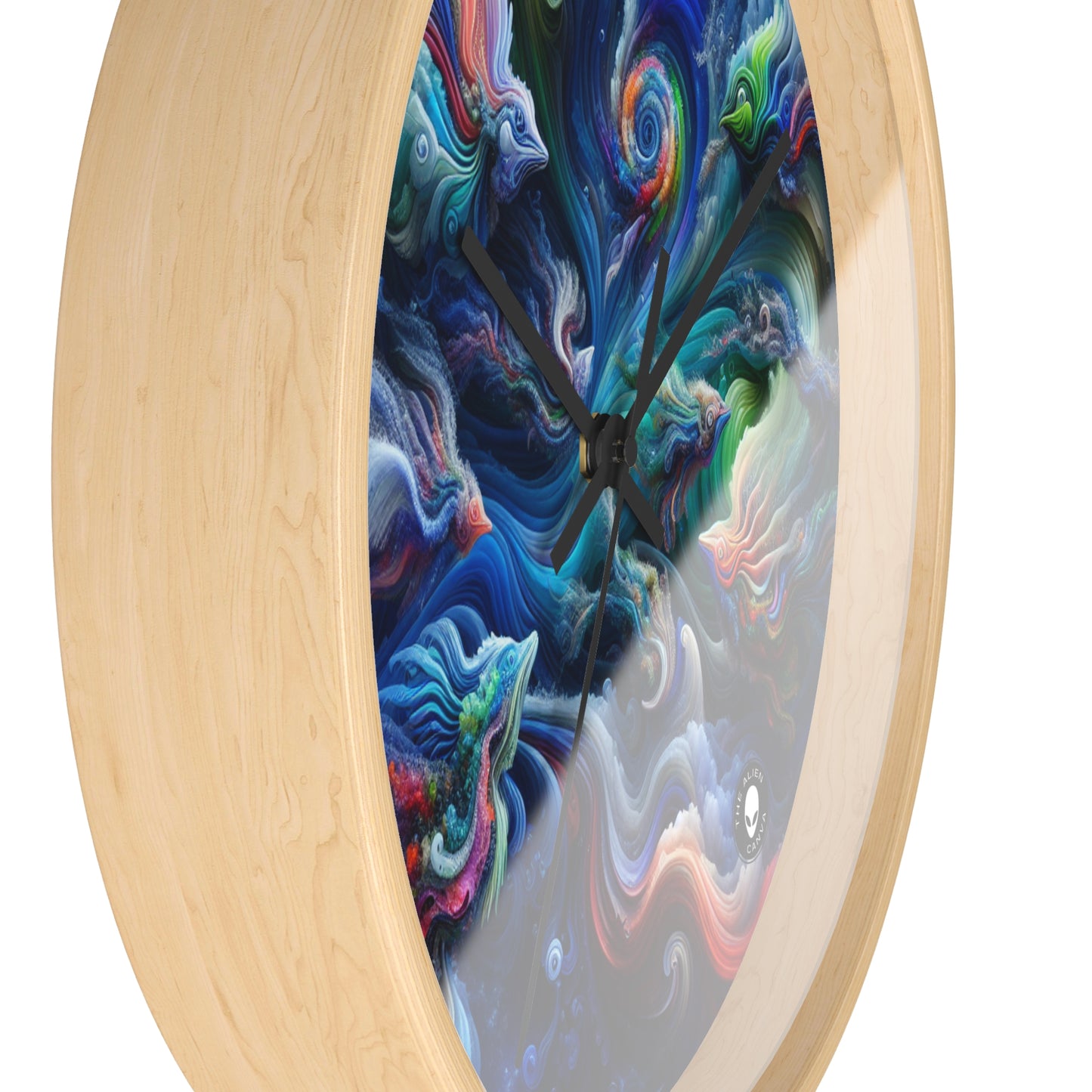 "Psychedelic Underwater Wonderland" - The Alien Wall Clock