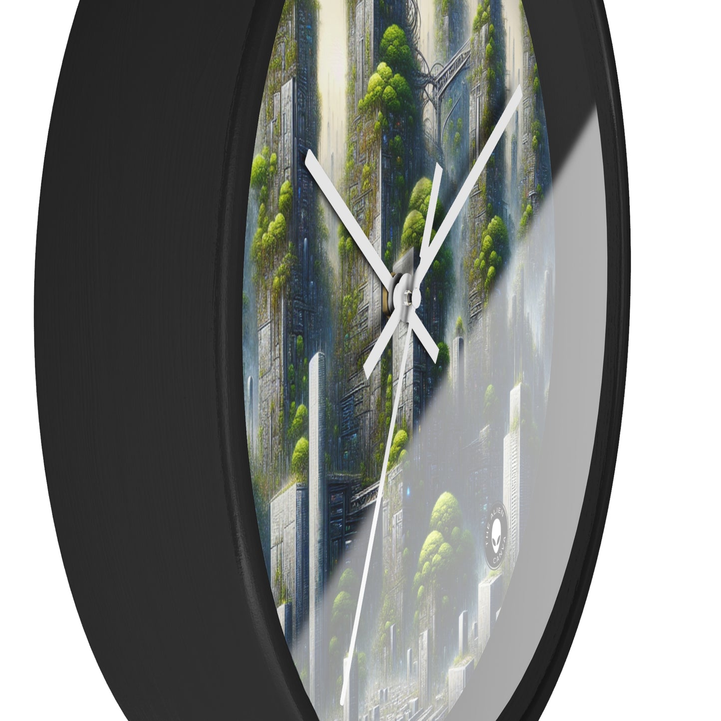 "Biodome Cityscape": el reloj de pared extraterrestre