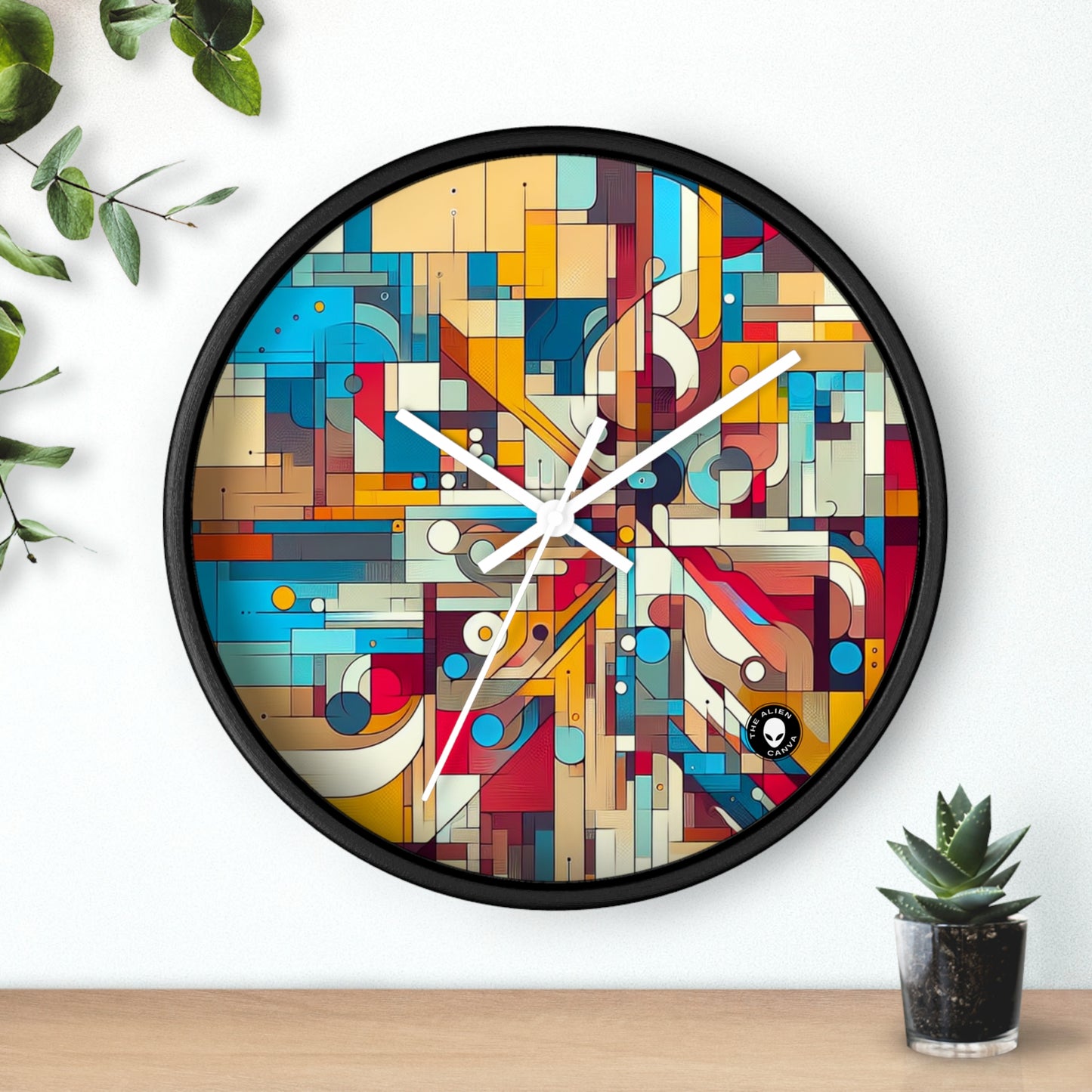 "Galactic Whirlwind: An Abstract Exploration of Cosmic Mysteries" - The Alien Wall Clock Abstract Art