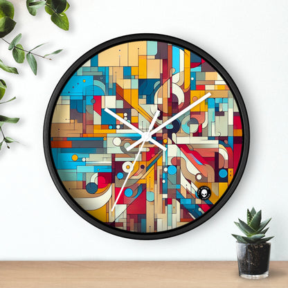 "Galactic Whirlwind: An Abstract Exploration of Cosmic Mysteries" - The Alien Wall Clock Abstract Art