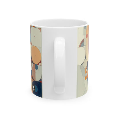 "Harmony in Repetition: A Post-Minimalist Exploration" - The Alien Ceramic Mug 11oz Post-minimalism