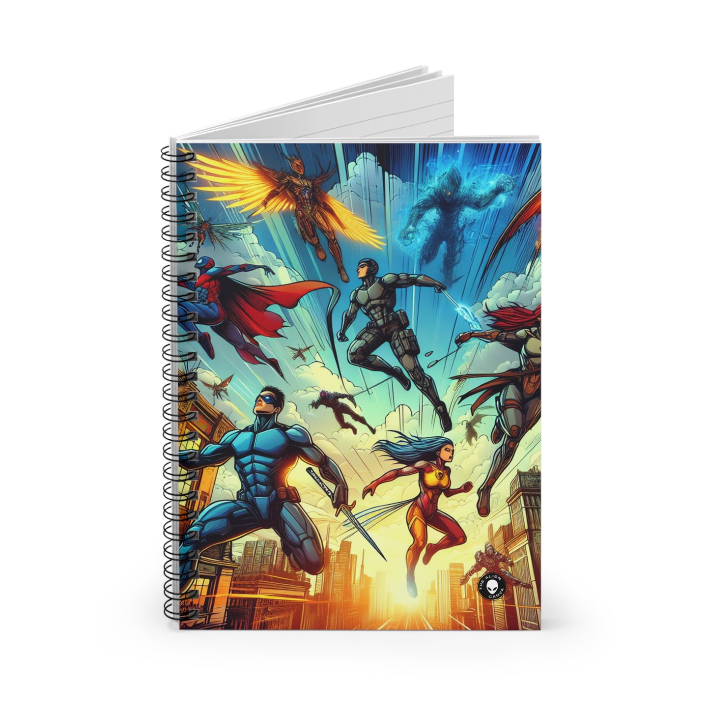 "Marvelous Mission: Save the World!" - The Alien Spiral Notebook (Ruled Line)