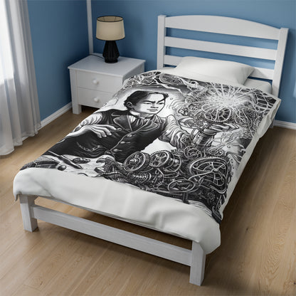 "Dream Weaver" - The Alien Velveteen Plush Blanket Manga/Anime Art Style