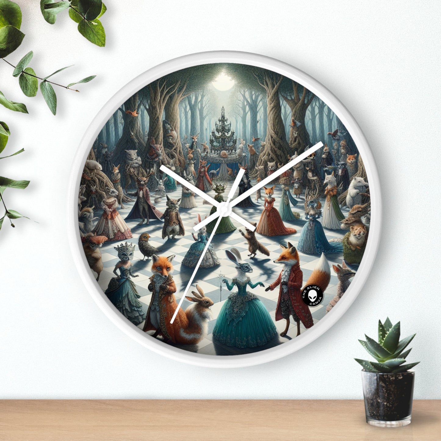 "Fanciful Creatures: Enchanted Masquerade" - The Alien Wall Clock