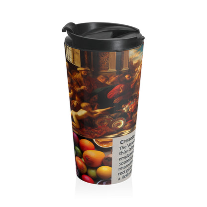 Venetian Reverie: A Contemporary Homage to the Vibrant Elegance of the Venetian School - The Alien Stainless Steel Travel Mug Venetian School