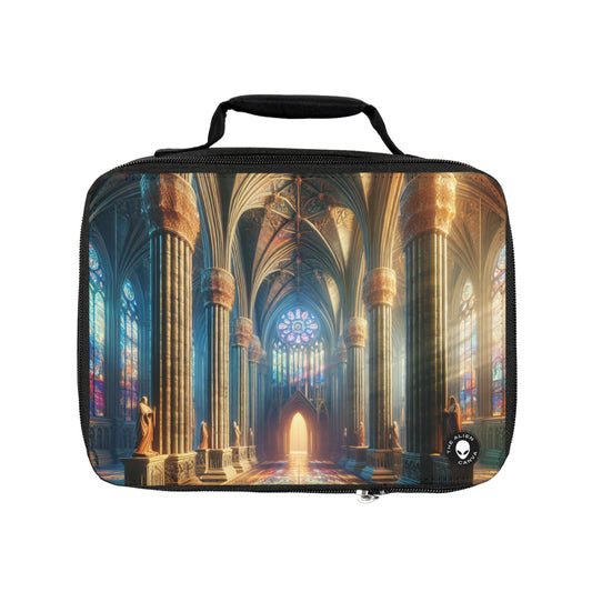 Shadows of the Gothic Cathedral- The Alien Lunch Bag Gothic Art