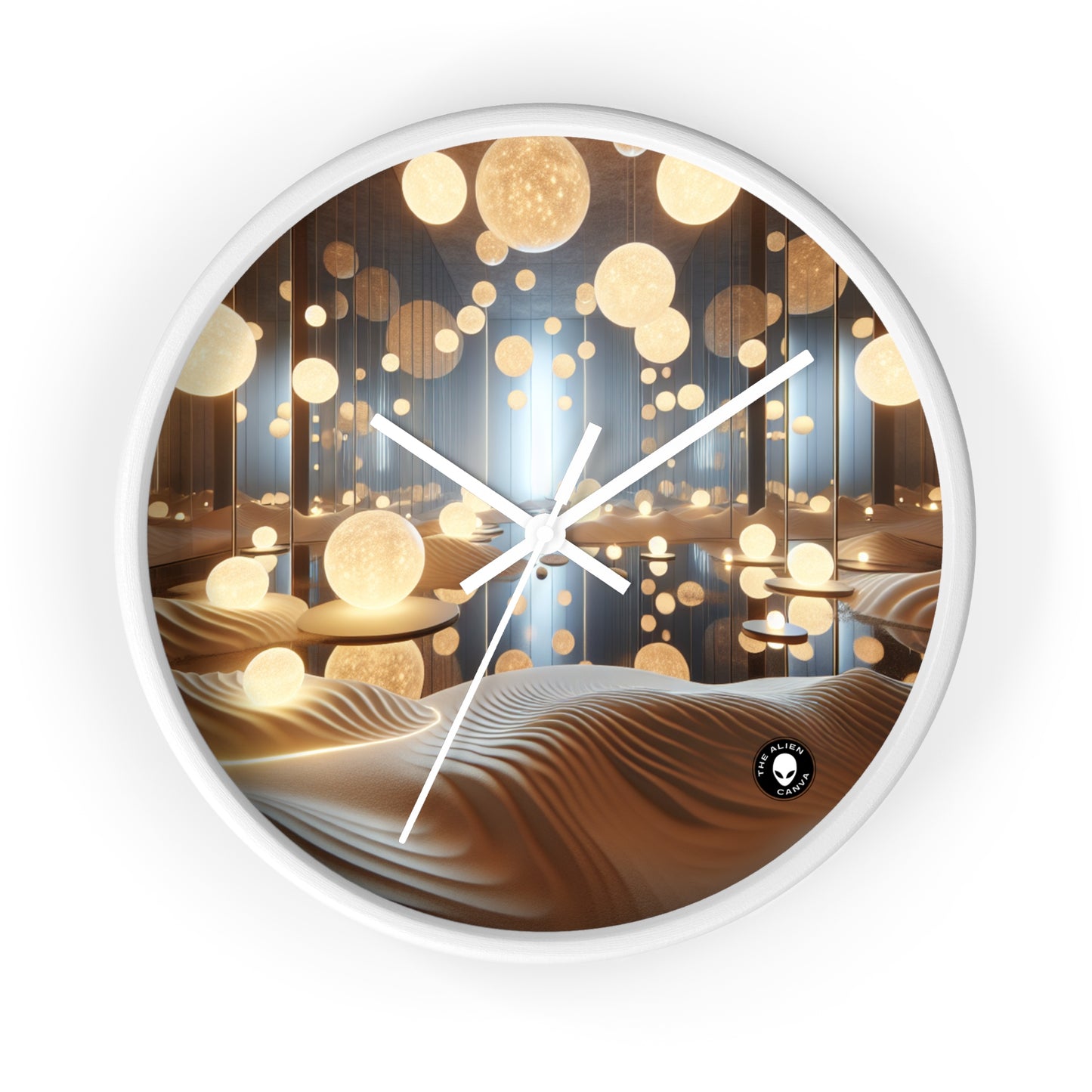 "Temporal Reflections: An Interactive Art Installation on Time and Memory" - The Alien Wall Clock Installation Art