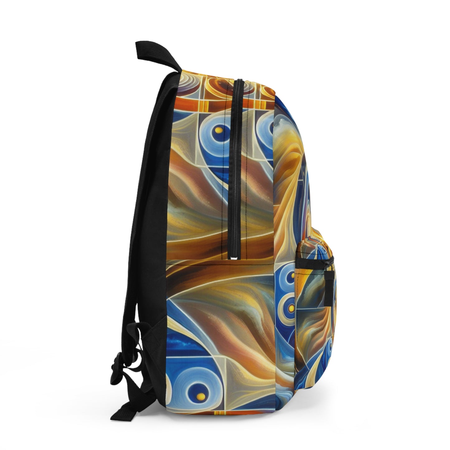 "Ascending Divinity: A Spiritual Awakening in Vibrant Geometry" - The Alien Backpack Religious Art Style