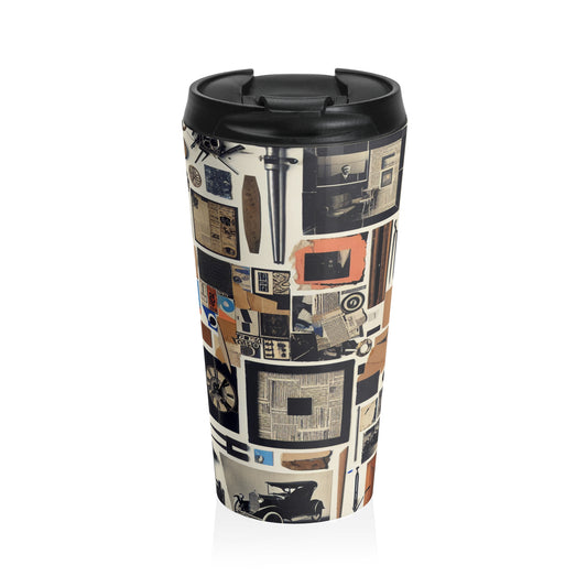 "Chaos in Modernity: A Journey to Meaning" - The Alien Stainless Steel Travel Mug Dadaism