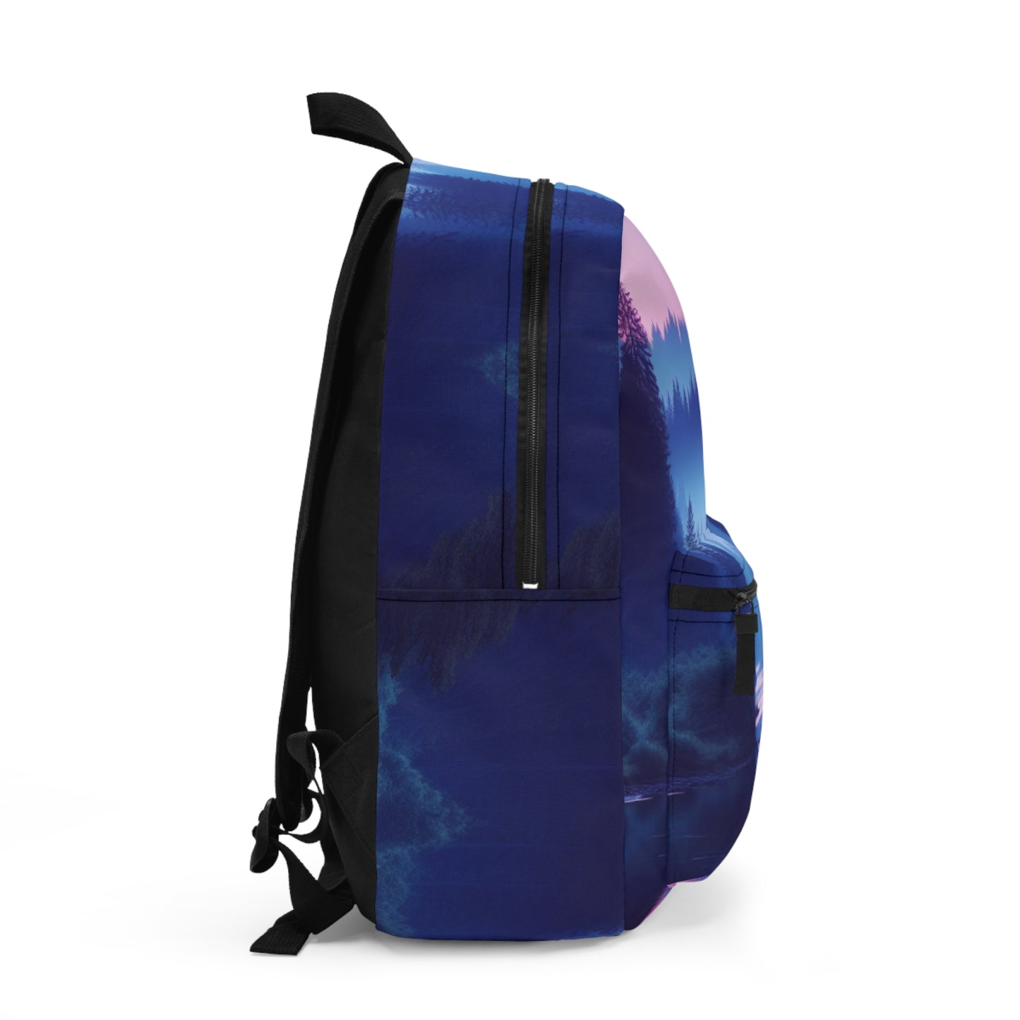 "Twilight Tranquility: Forest River Reflections" - The Alien Backpack