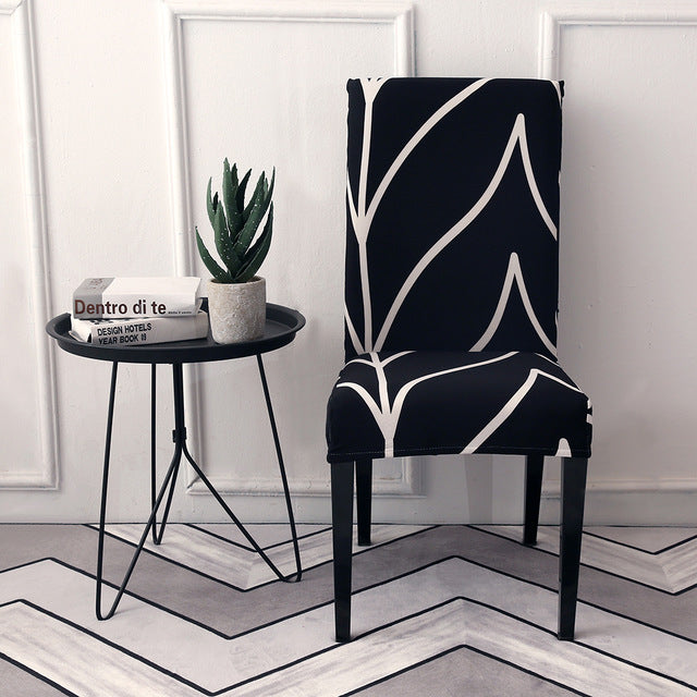 Printed dining chair cover