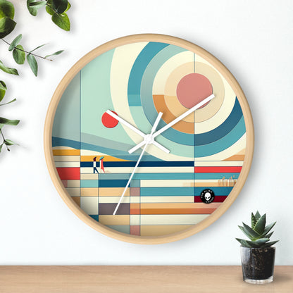 Réflexions tranquilles : une œuvre d'art de jardin zen minimaliste - The Alien Wall Clock Minimalisme