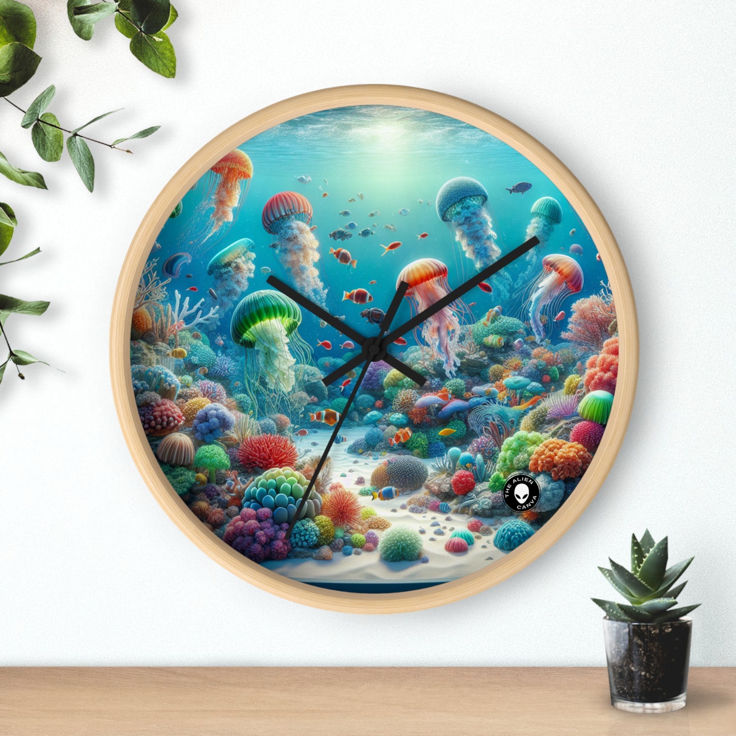 "Jellyfish Fantasy" - L'horloge murale extraterrestre