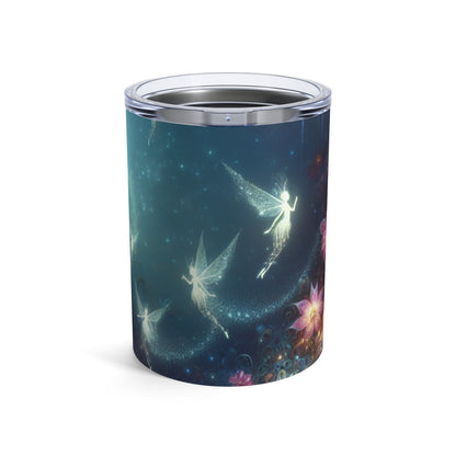 "Bosque de flores encantado a la luz de la luna" - Vaso extraterrestre de 10 oz