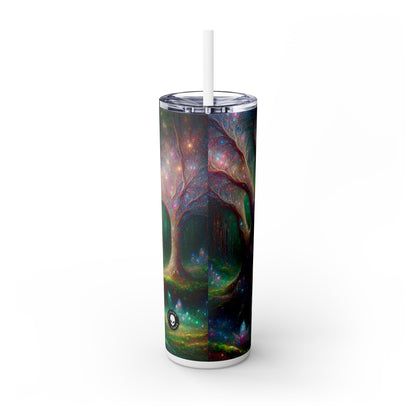 "Crystal Forest Fantasia" - The Alien Maars® Skinny Tumbler with Straw 20oz