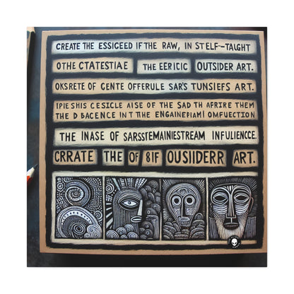 "Intersecting Realities: An Outsider Art Interpretation" - The Alien Canva Outsider Art