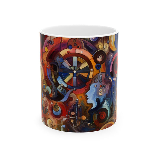 "Eternal Bloom and Fleeting Time" - The Alien Ceramic Mug 11oz Symbolism