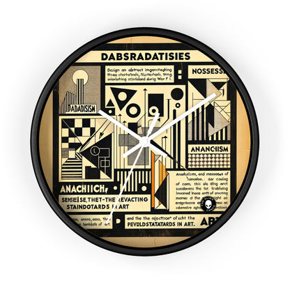 "Dadaist Dreamscape : Un ensemble de collages numériques surréalistes" - L'horloge murale extraterrestre Dadaism