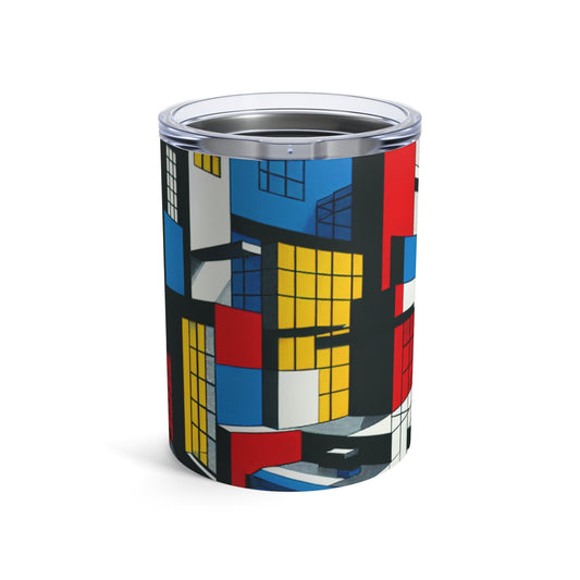 "Techno-Triangles : une exploration constructiviste de l'innovation moderne" - The Alien Tumbler 10oz Constructivisme