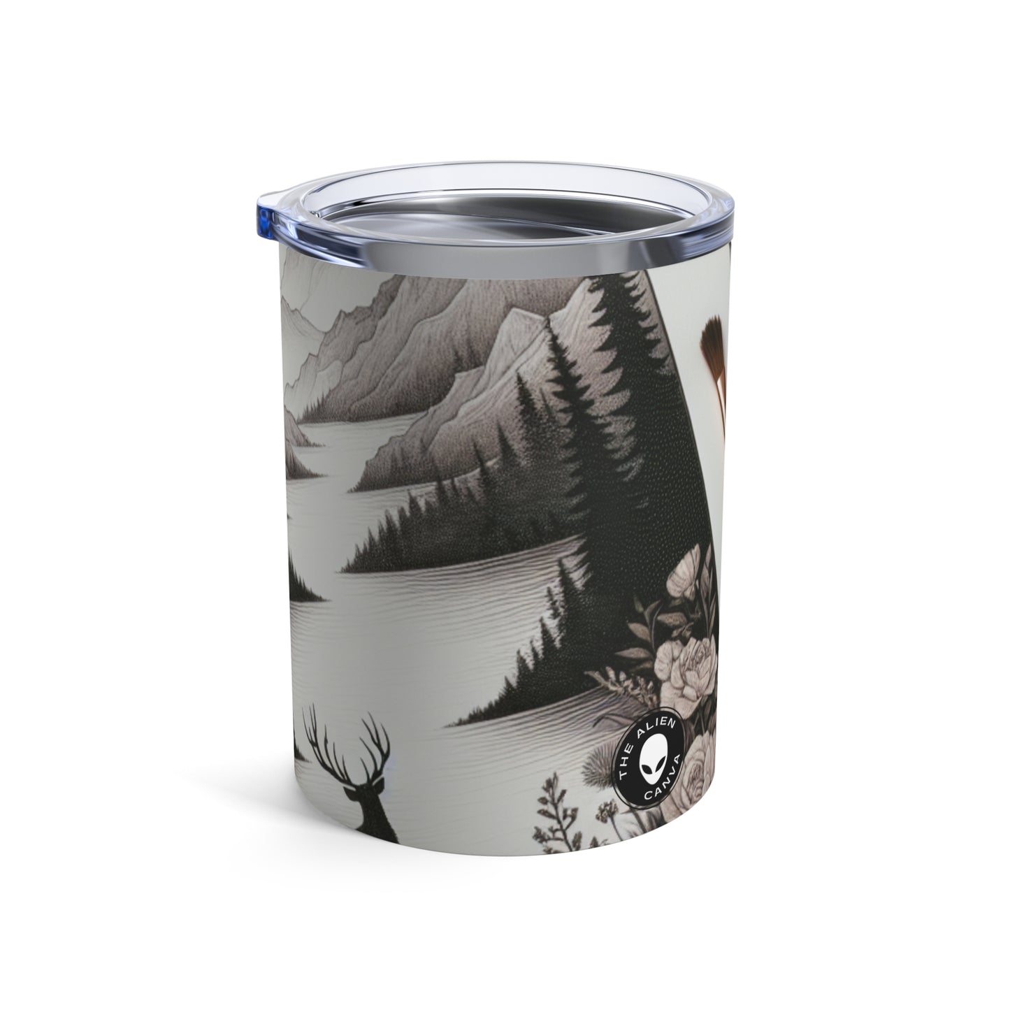 "Twilight Serenity: A Romantic Landscape" - The Alien Tumbler 10oz Romanticism