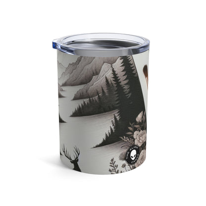 "Serenidad Crepuscular: Un paisaje romántico" - The Alien Tumbler 10oz Romanticismo