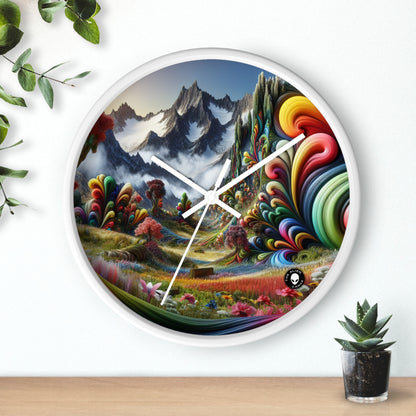 "Candy Mountains and Whimsical Valleys" - The Alien Wall Clock