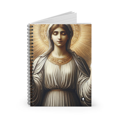 "The Radiant Madonna" - The Alien Spiral Notebook (Ruled Line) Religious Art