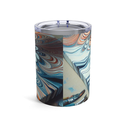 « Incliner la toile : Exploration du versage acrylique » - The Alien Tumbler 10oz Acrylique Pouring Style