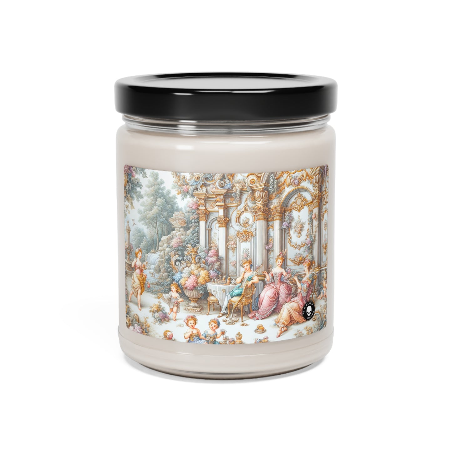 "Un jardin de délices rococo : une extravagance fantaisiste" - La bougie de soja parfumée Alien 9oz Rococo