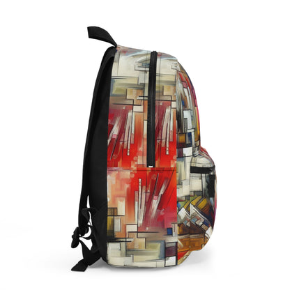 "Nature's Fury: An Abstract Expressionist Interpretation of a Raging Thunderstorm" - The Alien Backpack Abstract Expressionism