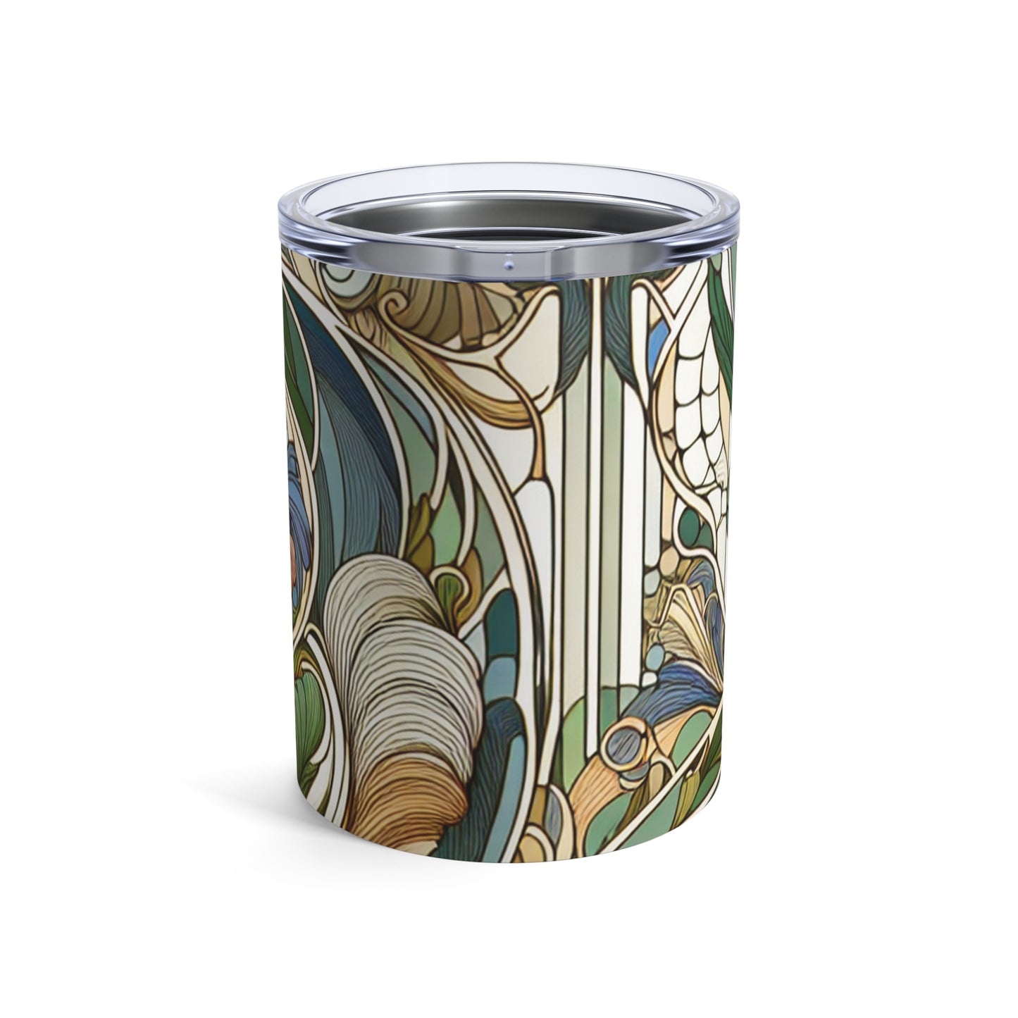 "Moonlit Enchantment: A Mystical Serenade in Art Nouveau" - The Alien Tumbler 10oz Art Nouveau