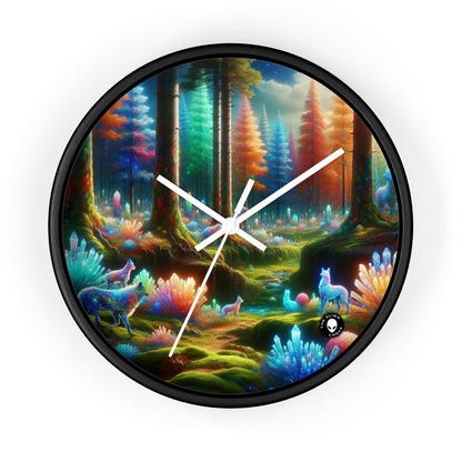 « Crystal Grove : une forêt de contes de fées » – L'horloge murale extraterrestre