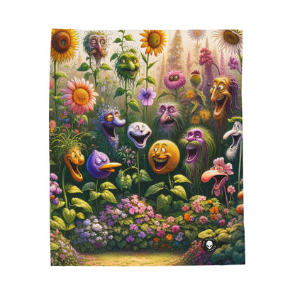 "The Talking Garden" - The Alien Velveteen Plush Blanket