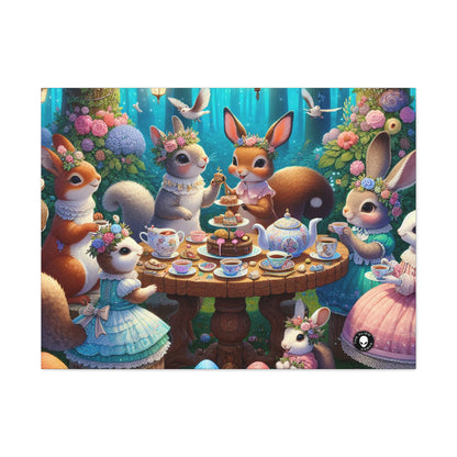 "Enchanted Tea Party in the Woodland Glade" - The Alien Canva