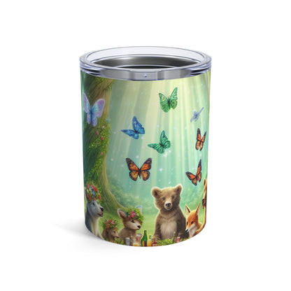 "Picnic en el bosque encantado" - Vaso extraterrestre de 10 oz