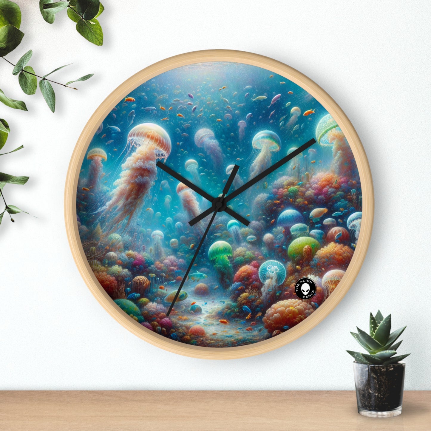 "Jellyfish Dreamland" - The Alien Wall Clock