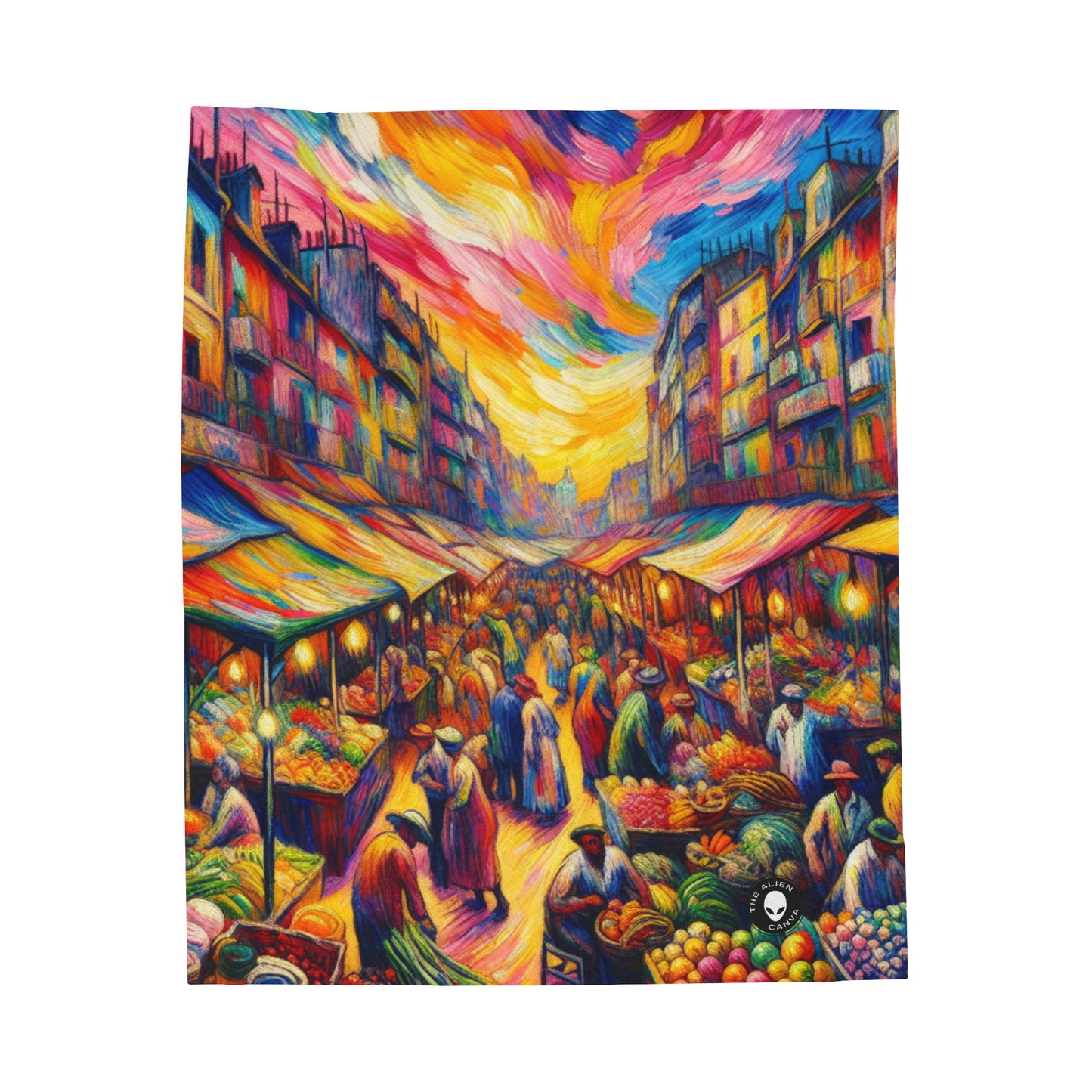 "Jungle Fauvism" - The Alien Velveteen Plush Blanket Fauvism