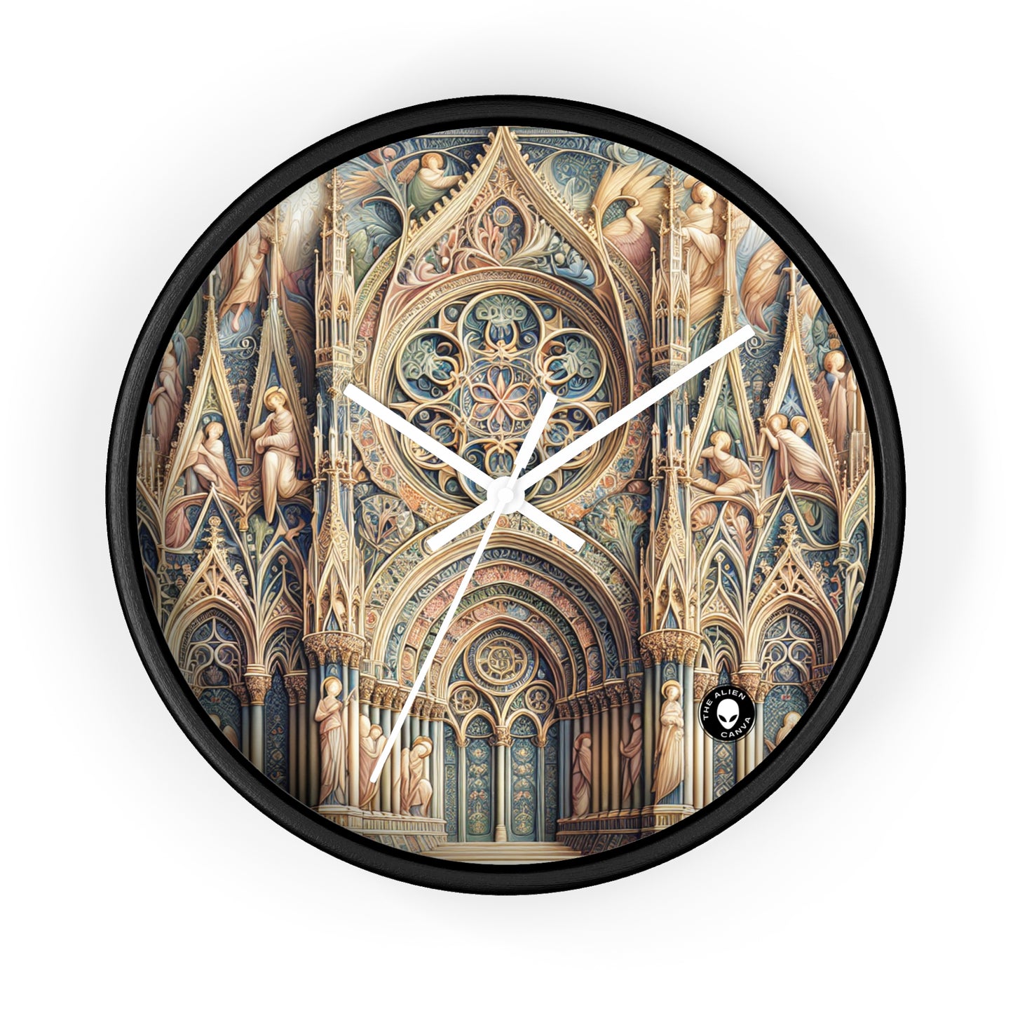 "Armonía de los Ángeles: Serenata Celestial al Anochecer" - The Alien Wall Clock International Gothic